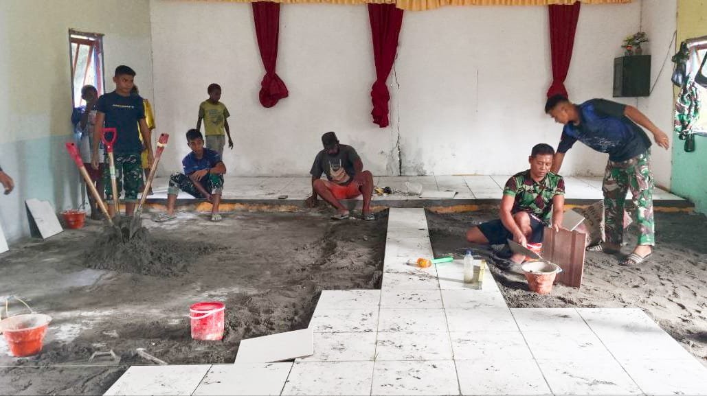 KEMANUNGGALAN TNI-RAKYAT: SEMANGAT YANG TAK PERNAH PADAM DI TMMD KODIM 1710/MIMIKA