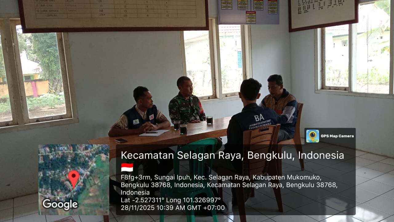 Kodim 0428/MukoMuko, Dampingi Penetapan Lahan Pemda Menjadi Pembuatan Koperasi Merah Putih, Kec. Selagan Raya Kab. MukoMuko